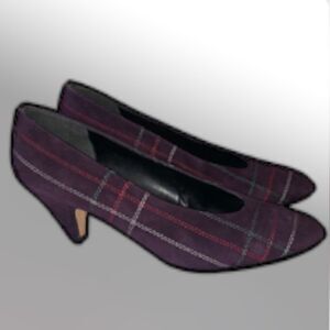 Vintage Insa Renate plaid Pumps